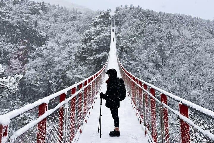 Seoul Winter Day Tour: Gamaksan Suspension Bridge, Ice Wall Café & Eunpyeong Hanok Village photo 5
