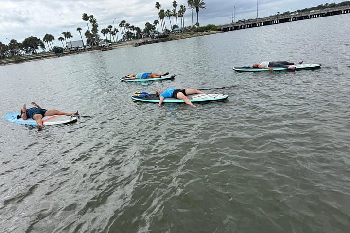 SUP Yoga on the Halifax River: Paddleboard Yoga near Daytona Beach photo 4