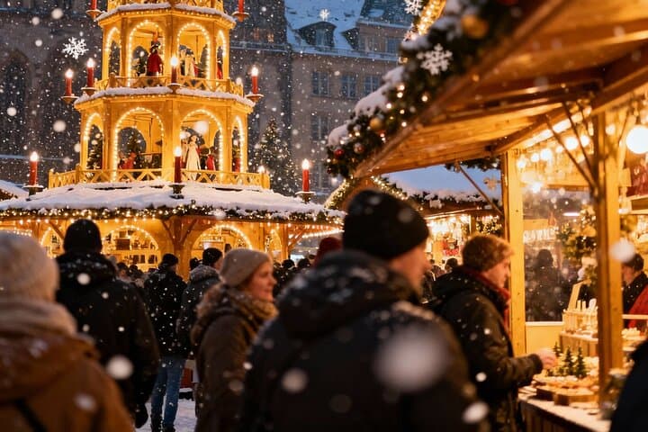 Private Dresden Christmas Markets Tour from Prague — Striezelmarkt & Frauenkirche Evening Excursion photo 3