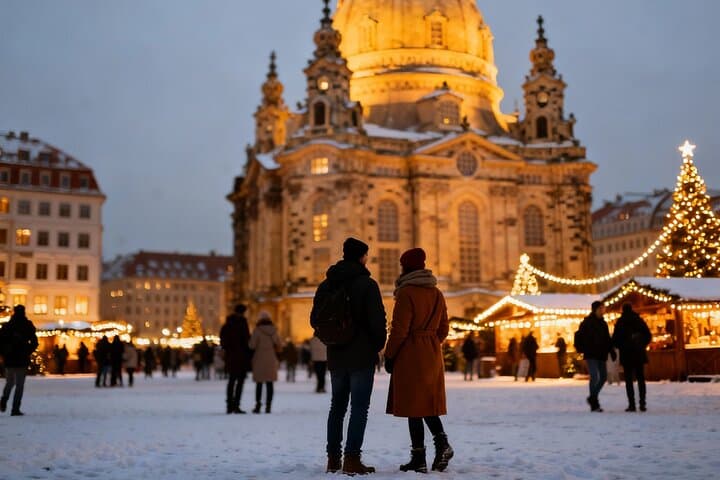 Private Dresden Christmas Markets Tour from Prague — Striezelmarkt & Frauenkirche Evening Excursion photo 4