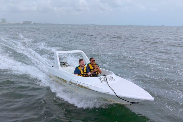 Captain Your Own Speedboat on Cancun's Nichupte Lagoon