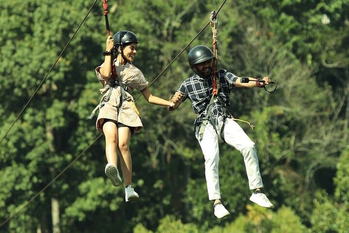 Ubud Zip-Line & ATV Adventure Over Tegalalang Rice Terraces