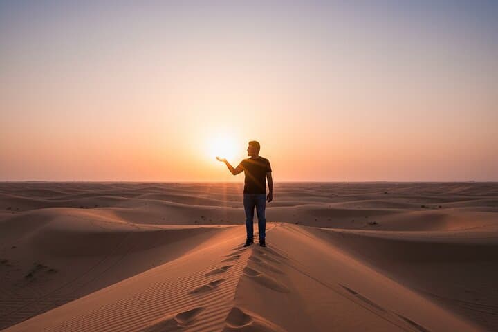 Dubai Sunset Desert Safari: Dune Bashing, Sandboarding & Camel Ride photo 4