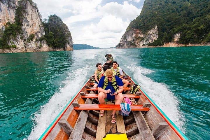 Cheow Lan Lake & Diamond Cave Day Tour from Khao Lak: Boat, Hike & Kayak photo 2