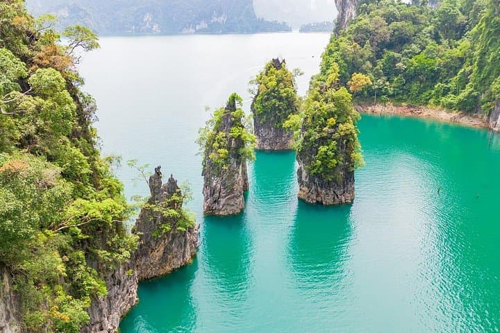 Cheow Lan Lake & Diamond Cave Day Tour from Khao Lak: Boat, Hike & Kayak