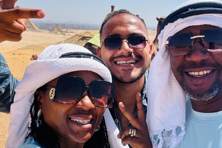 Giza, Saqqara & Memphis Day Tour: Pyramids, Sphinx & Camel Ride with Egyptologist