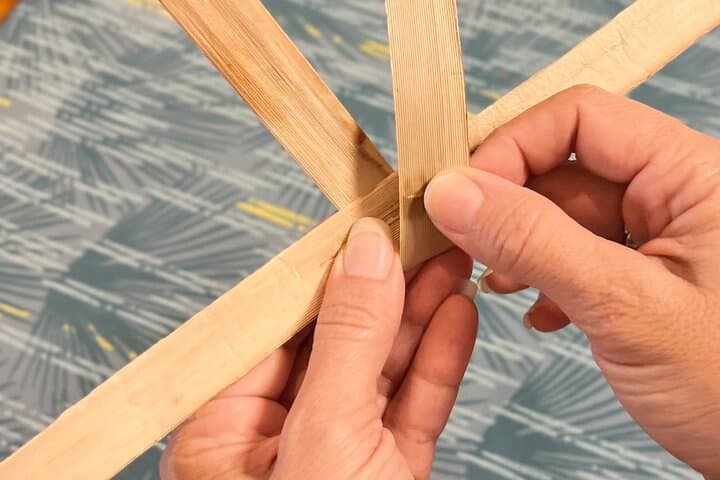 Lau Niu Christmas Ornament Workshop — Coconut Leaf Weaving in Kailua-Kona photo 4
