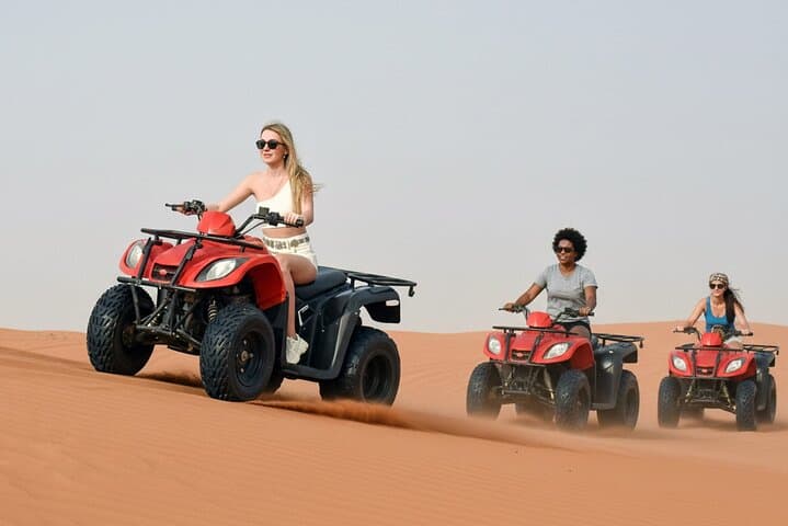 Dune Bashing in Dubai Lahbab Desert – 4WD, Sandboarding & Optional ATV