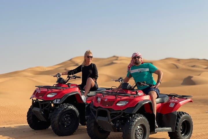 Red Sand Quad Bike Desert Safari in Lahbab – Dune Bashing, Camel Ride & BBQ in Dubai photo 5