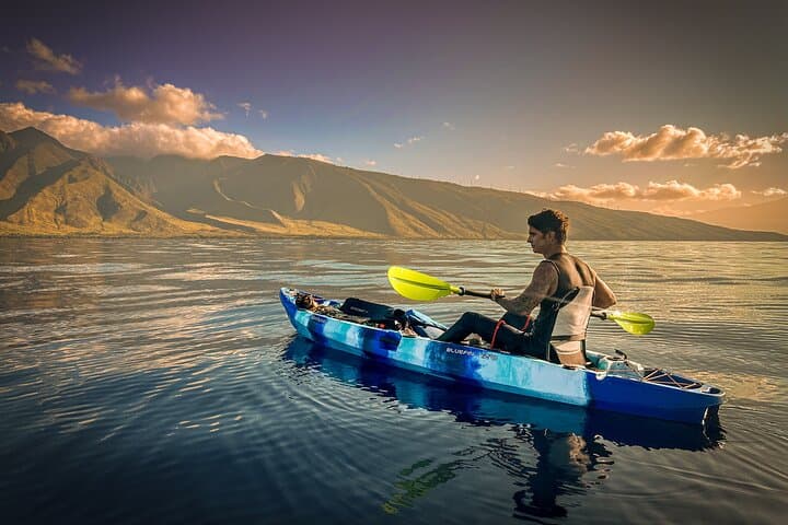 Golden Hour Kayak and Whale Watch — Turtle Town Paddle at Sunset