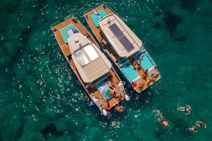 Luxury Blue Cave and Elaphiti Islands Catamaran Tour from Dubrovnik