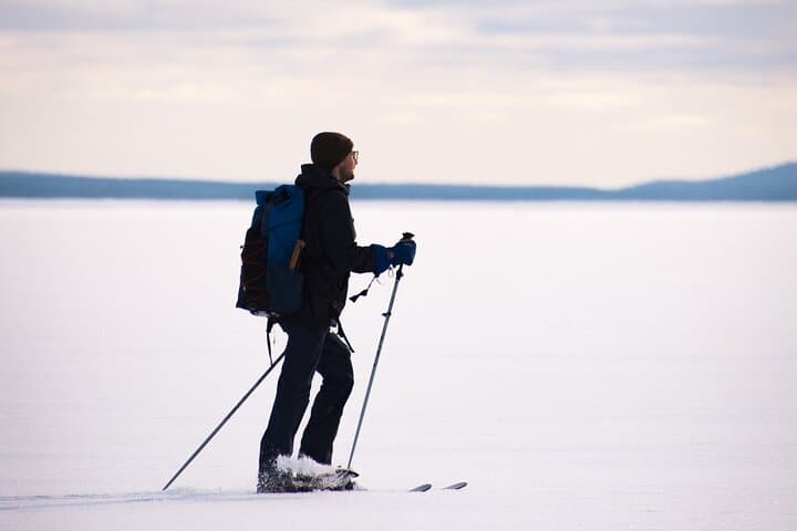 Ski a Frozen Lake in Ruka Kuusamo: Wilderness Lunch & Lakeside Kota