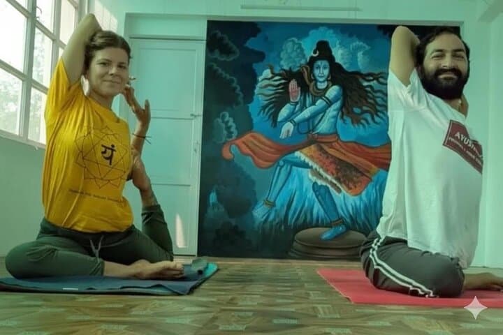 Sunrise Yoga on the Ganges: Private Rooftop Class in Varanasi with Ayush photo 4