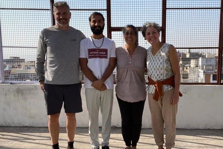 Sunrise Yoga on the Ganges: Private Rooftop Class in Varanasi with Ayush photo 6