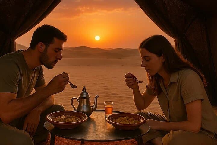 Agafay Desert Camel Ride, Sunset Berber Dinner & Fire Show from Marrakech