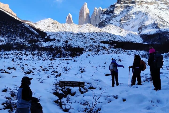 Early-Start Base of the Towers Trek in Torres del Paine (Small Groups, Max 8)