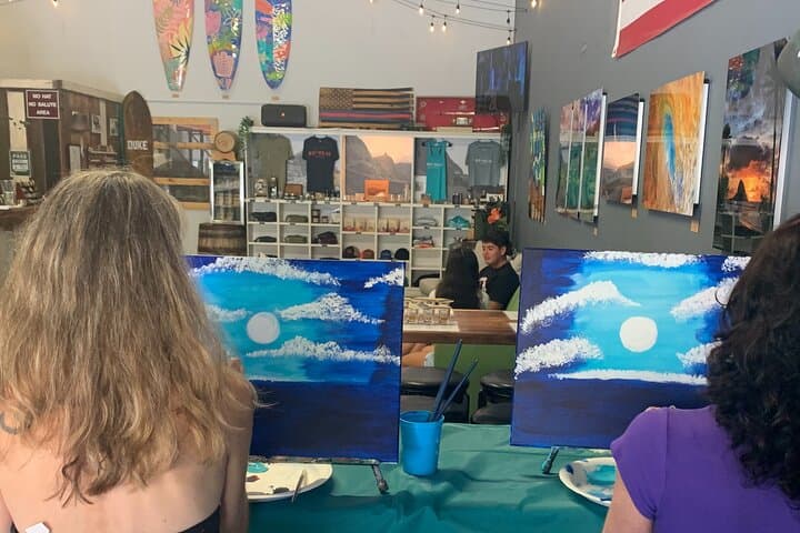 Paint Pāʻina at Koʻolau Distillery — Hawaiian Paint & Sip with Whiskey Tasting photo 2