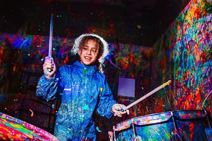 Atlanta Splatter Art Room: Hands-On UV Splatter Painting Experience photo 6