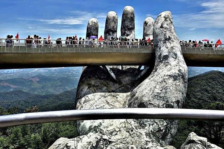Ba Na Hills Golden Bridge Day Tour — Cable Car, Dragon Bridge & Marble Mountains
