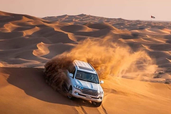 Lahbab Morning Desert Safari — Private Dune Bashing, Sandboarding & Camel Ride in Dubai photo 1