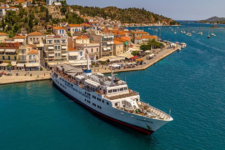 Saronic Islands One-Day Cruise: Hydra, Poros & Aegina with Live Music and Buffet