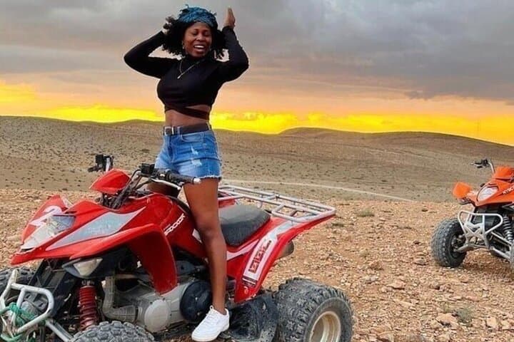Agafay Desert Quad-Bike and Camel Sunset with Dinner Show from Marrakech