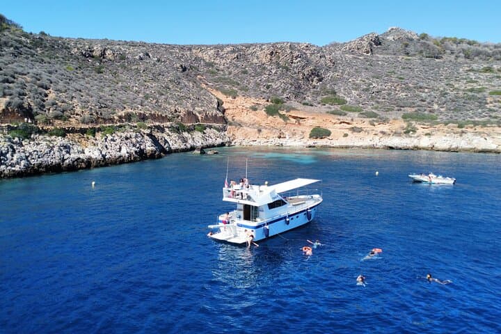 Day Cruise to Favignana from Marsala — Snorkel Cala Rossa, Lunch on Deck & Levanzo Sights