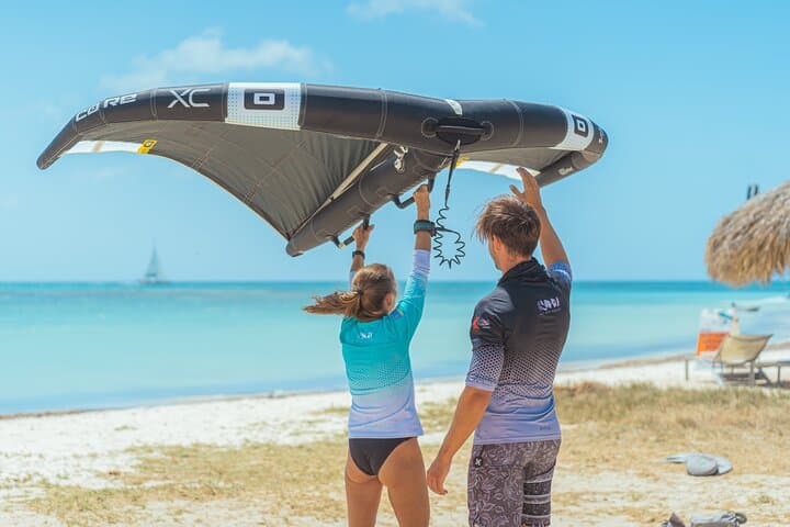 Wing Foiling Adventure in Aruba — Learn to Foil Over Caribbean Waters