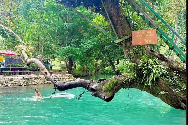 Vang Vieng Zipline, Cave Rafting & Nam Song Kayak Day Trip from Vientiane photo 3