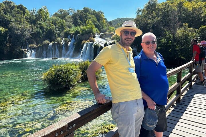 Private Krka Waterfalls Tour with Boat Ride and Family Wine Tasting from Split