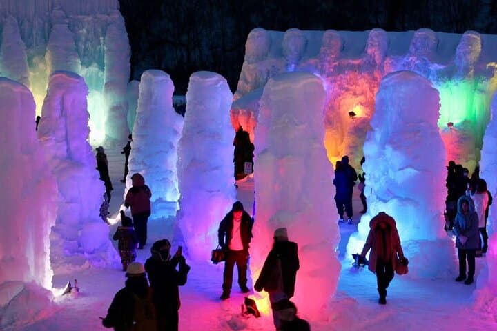 Lake Shikotsu Ice Festival Day Tour with Marukoma Onsen — From Sapporo photo 6