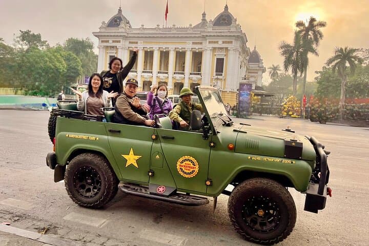 Jeep Through Hanoi: Insider City Tour with Local Lunch
