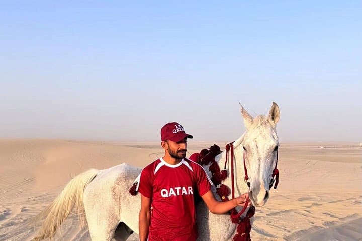 Sealine Desert Horseback Ride from Doha — Arabian Horses Over Golden Dunes photo 1
