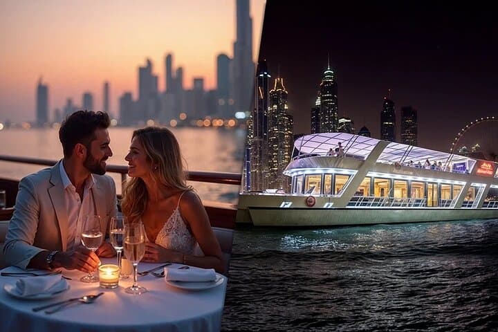 Dubai Marina Dinner Cruise: Skyline Lights & Dhow Elegance