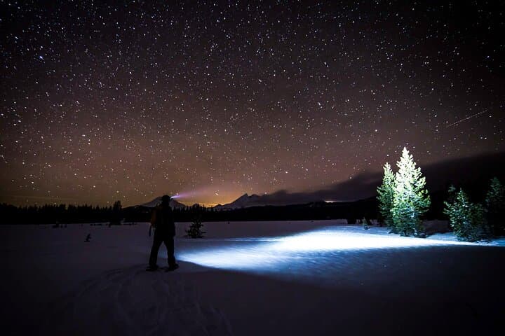 Moonlight and Starlight Snowshoe Tour at Mt. Bachelor — Night Snowshoeing Near Bend, Oregon photo 3