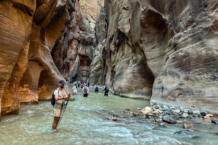 Private Narrows Slot Canyon Hike in Zion Canyon — Guided River Trek through Sandstone Walls photo 2
