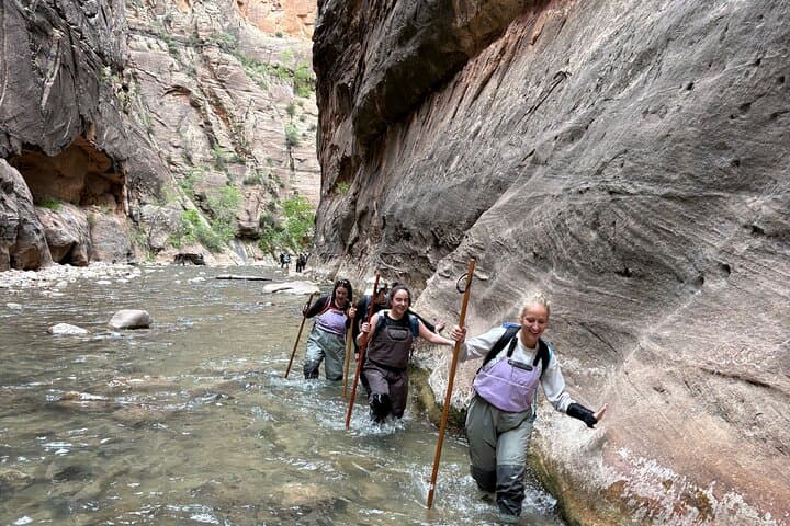 Private Narrows Slot Canyon Hike in Zion Canyon — Guided River Trek through Sandstone Walls photo 4