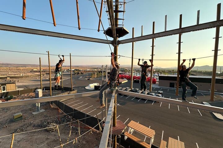 Greater Zion Sunset Adventure Tower Pass — Sunset Ropes Course in St. George photo 4
