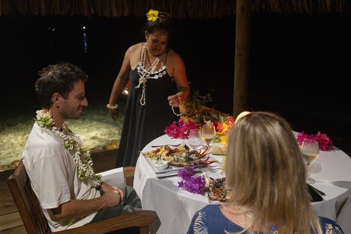 Bora Bora Private Sunset & Motu Dinner Cruise — Romantic Dinner on a Motu photo 3
