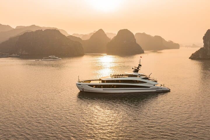 Modern Luxury Day Cruise: Ha Long & Lan Ha Bay with Kayak, Cave, and Cooking Class photo 2