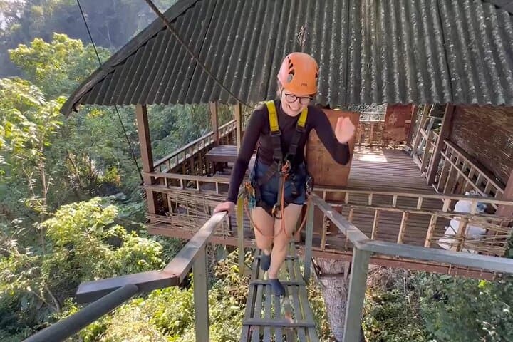 Vang Vieng Zipline, Cave Rafting & Nam Song Kayak Day Trip from Vientiane