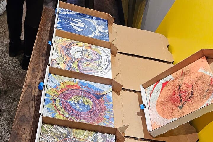Atlanta Bicycle Spin Art Experience: Pedal-Powered Canvas Workshop photo 4