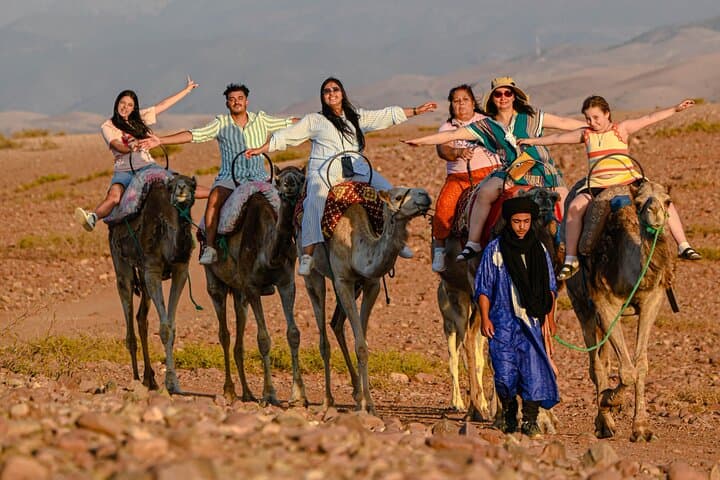 Agafay Desert Quad & Camel Sunset with Traditional Moroccan Dinner (From Marrakech)