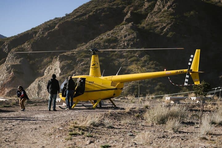 Helicopter Flight Over Dique Potrerillos – Mendoza Andes Aerial Tour