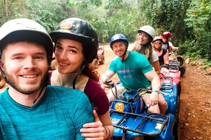 Riviera Maya Jungle Zipline & Single-ATV Adventure with Cenote Swim and Mayan Lunch photo 3