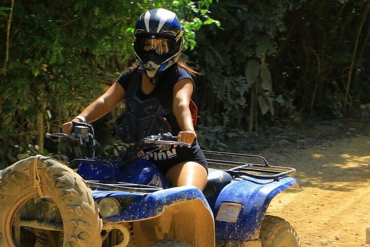 Riviera Maya Jungle Zipline & Single-ATV Adventure with Cenote Swim and Mayan Lunch photo 6