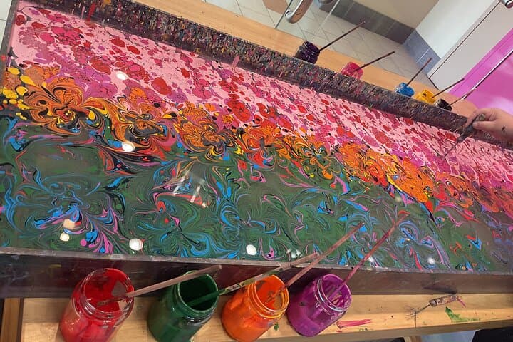 Hands-On Water Marbling Workshop in Voorhees: Make Ebru Art and Print on Silk photo 2