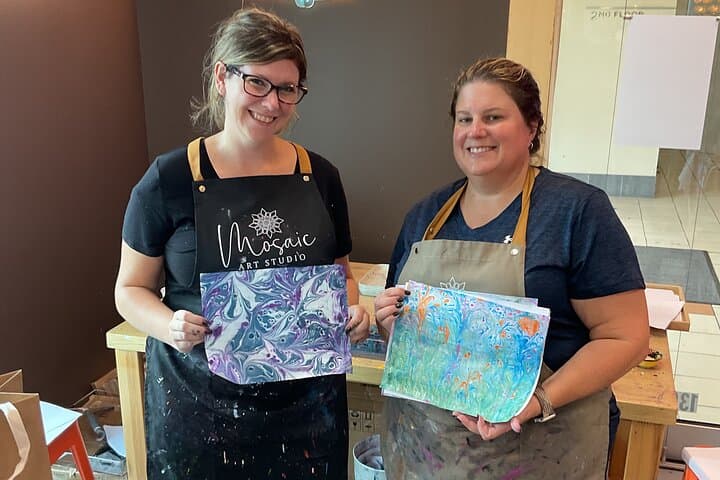 Hands-On Water Marbling Workshop in Voorhees: Make Ebru Art and Print on Silk photo 5