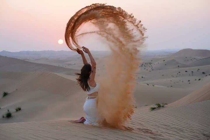 Private Desert Safari Near Abu Dhabi: Camel Ride, Sandboarding & Dune Bashing