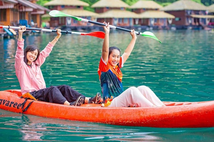 Cheow Lan Lake Day Tour: Cave Hike, Rafthouse Lunch & Kayaking from Khao Lak photo 3